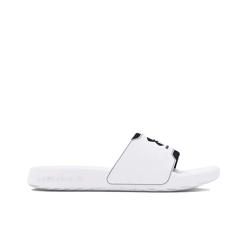 Under Armour UA Ignite Slip Resistant Abrasion Resistant Slide Slippers Men's Black White-1