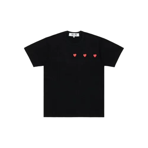 CDG Play T-Shirts Unisex Black