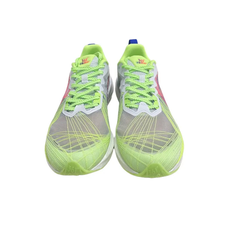 361° Cushioning And Breathable Low Top Training Running Shoes Men's Green Purple Gray-3