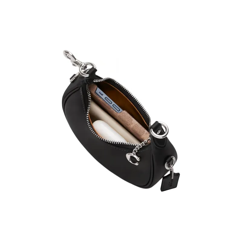 COACH JONIE Cow Leather Shoulder Bag Crossbody Bag Handbag Mini Women's Black-4