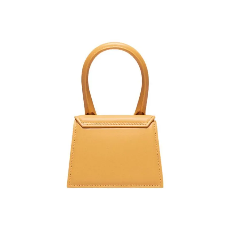 Jacquemus Le Chiquito Cow Leather Shoulder Bag, Crossbody Bag, Handbag Mini Women's Dark Yellow-4