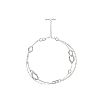 KVK White Gold-Plated Copper Necklaces Unisex