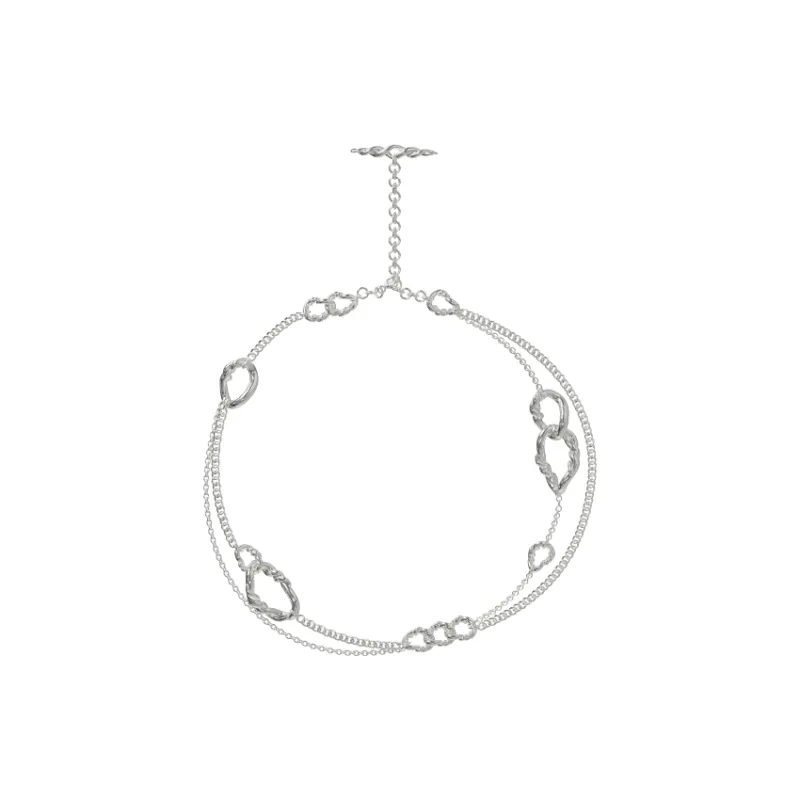 KVK White Gold-Plated Copper Necklaces Unisex-0