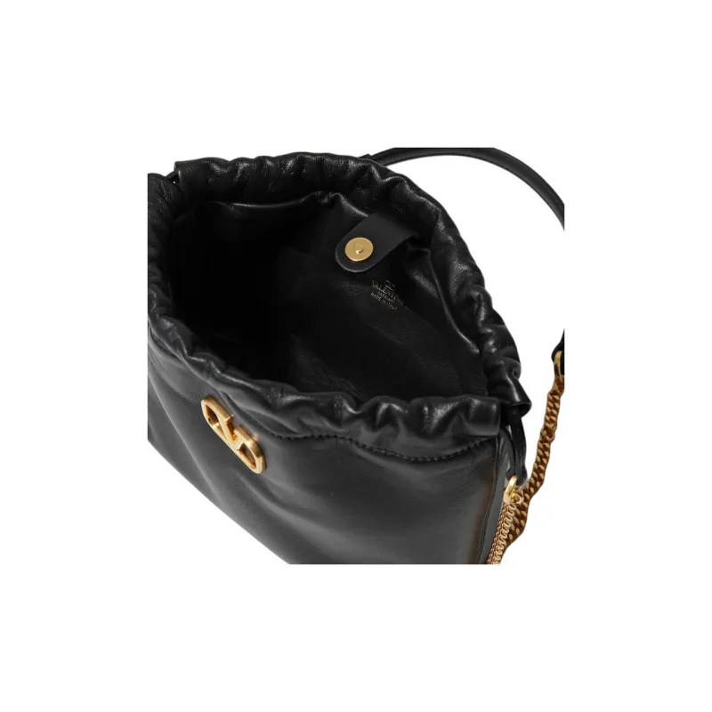 Valentino VLogo Plaque Chained Shoulder Bag-2