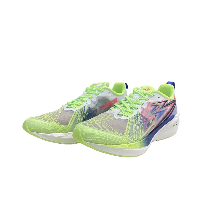 361° Cushioning And Breathable Low Top Training Running Shoes Men's Green Purple Gray-2