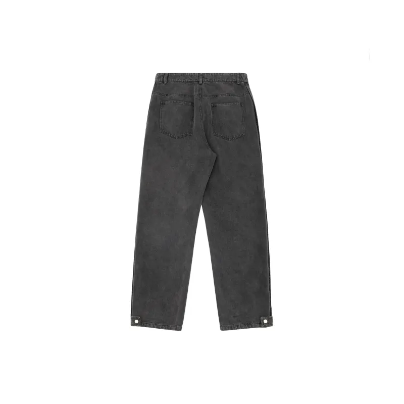 SOLP Straight Jeans Unisex Washed Gray-1