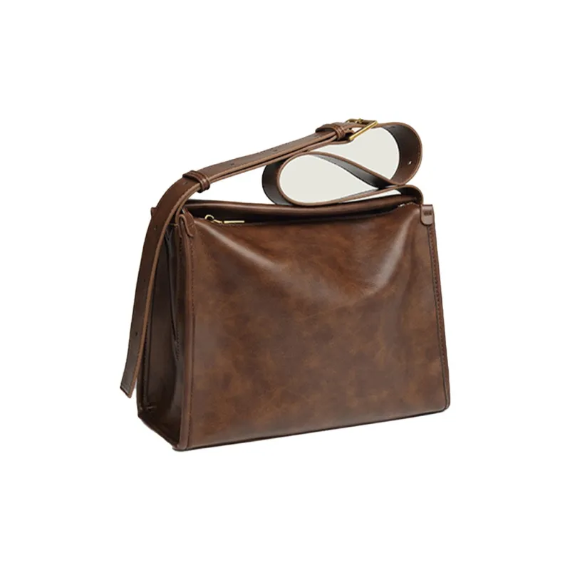 HAWA Velour Crossbody Bag Shoulder Bag Unisex Brown/Black-17