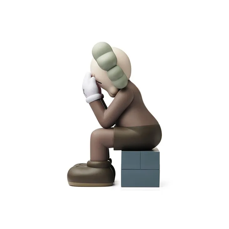 KAWS Passing Through Open Edition Vinyl Figure Black/Brown/Grey Set-1