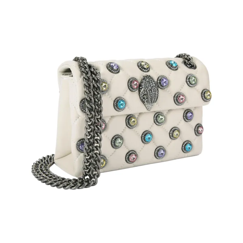Kurt Geiger London Crystal Handbag Shoulder Bag Crossbody Bag Mini Women's White-2