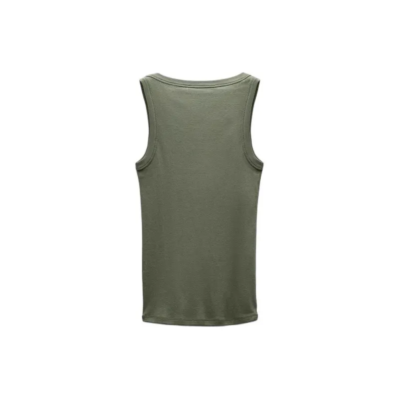 ZARA Tank Tops Women's Khaki-1