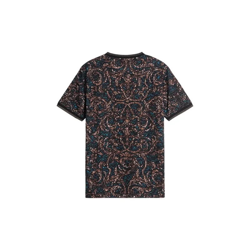 ANDREW MACKENZIE T Shirt Men's Black Orange-1