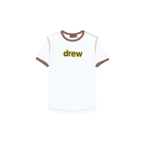 Drew House Letter Logo Series T-Shirts Unisex White