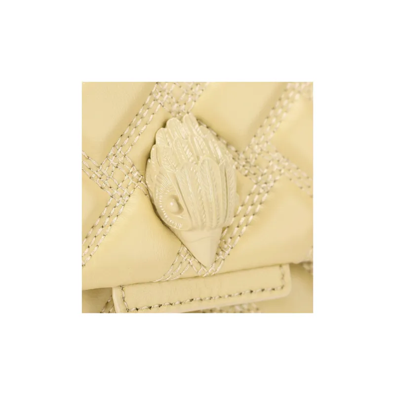 Kurt Geiger London Lambskin Shoulder Bag, Crossbody Bag Women's Cream-3
