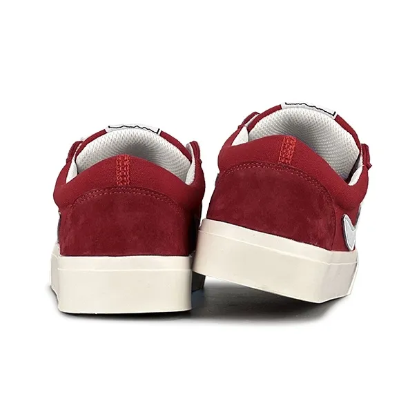 LuzaoT SUPER DRAG Abrasion Resistant Low Top Canvas Shoes Unisex Burgundy-4