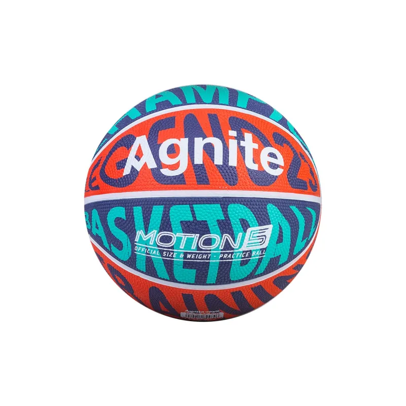 Deli x AGNITE Rubber Basketball Blue Red Size 3, Size 5, Size 7 Training Unisex-0