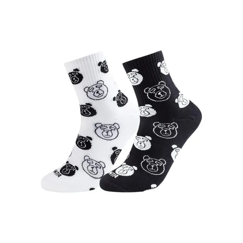 Anta x TEDDY BEAR Life Collection Mid Calf Socks Unisex 2 Pack-0