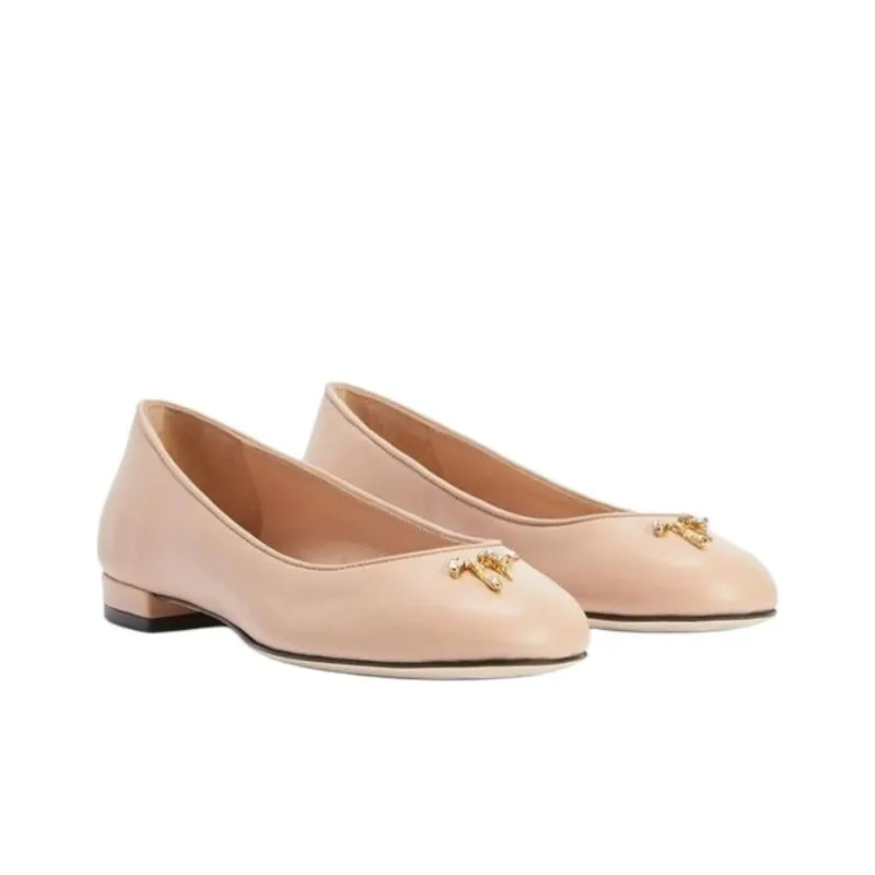 Giuseppe Zanotti Riziana Logo embellished Ballerina Shoes Women's-2