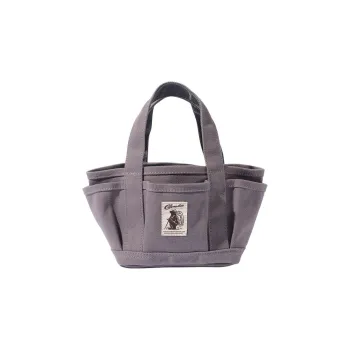 COBMASTER Polyester Handbag Small Size Women's Ecru/Charcoal