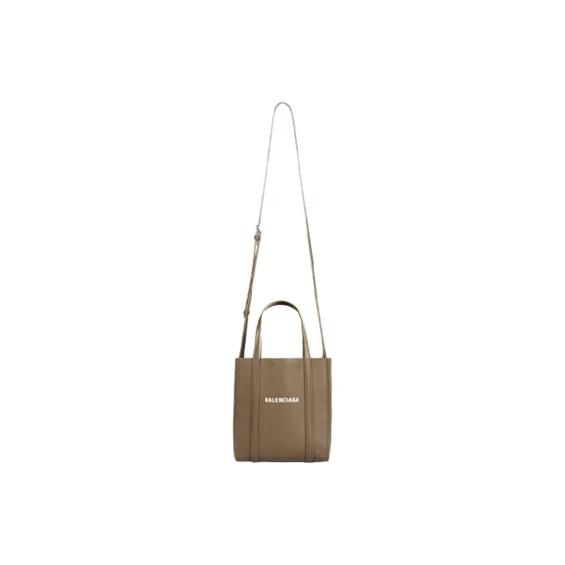 Balenciaga Everyday Cow Leather Tote Bag Crossbody Bag Shopping Bag Extra Small Women's Brown-4