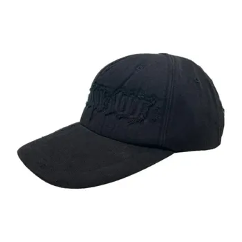 WE11DONE Distressed Cotton Baseball Cap