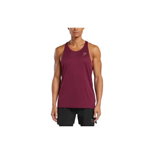 GYMSHARK Tank Tops Men Plum Pink