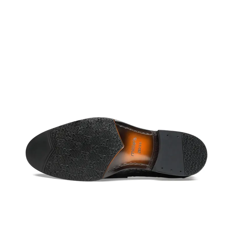 MILLIE'S Loafers Low Heel Men's Black-5