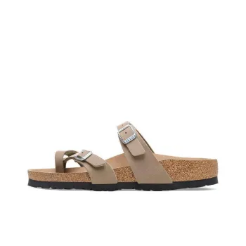 Birkenstock Slide Slippers Women's Taupe Narrow Fit