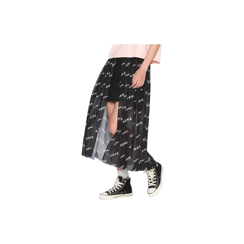 ONIARAI Casual Long Skirts Women's Black-2