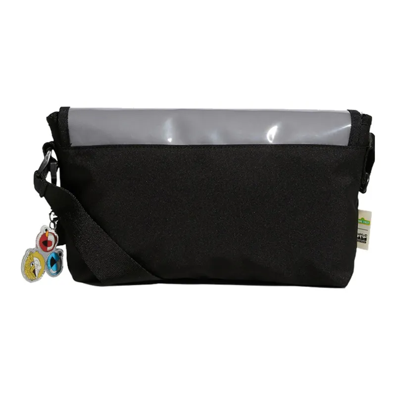 Adidas Neo Sesame Street X JF Collaboration Nylon Fabric Messenger Bag Shoulder Bag Crossbody Bag Unisex Black-2