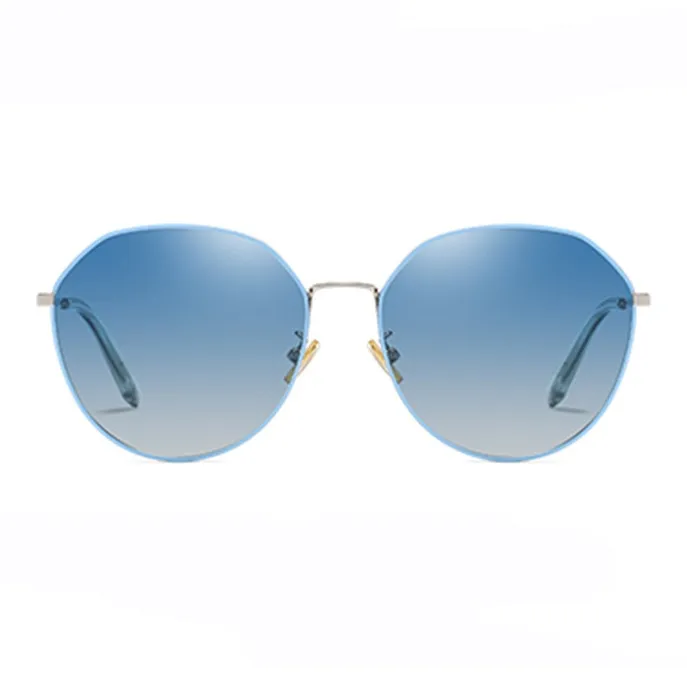 Thunder Pailong Metal Irregular Shape Sunglasses Unisex-7