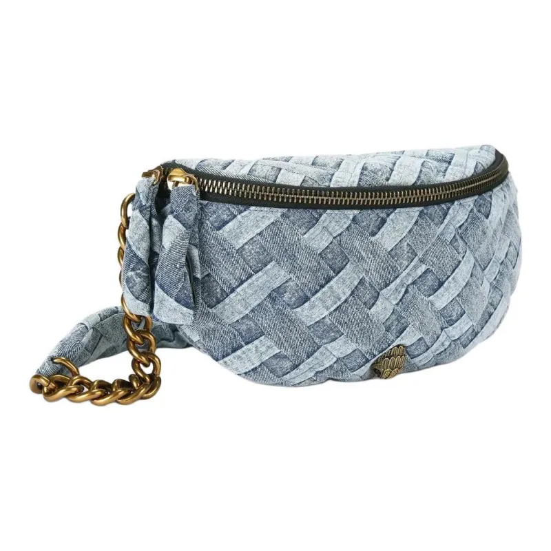 Kurt Geiger London Denim Fanny Pack Women's Blue-1