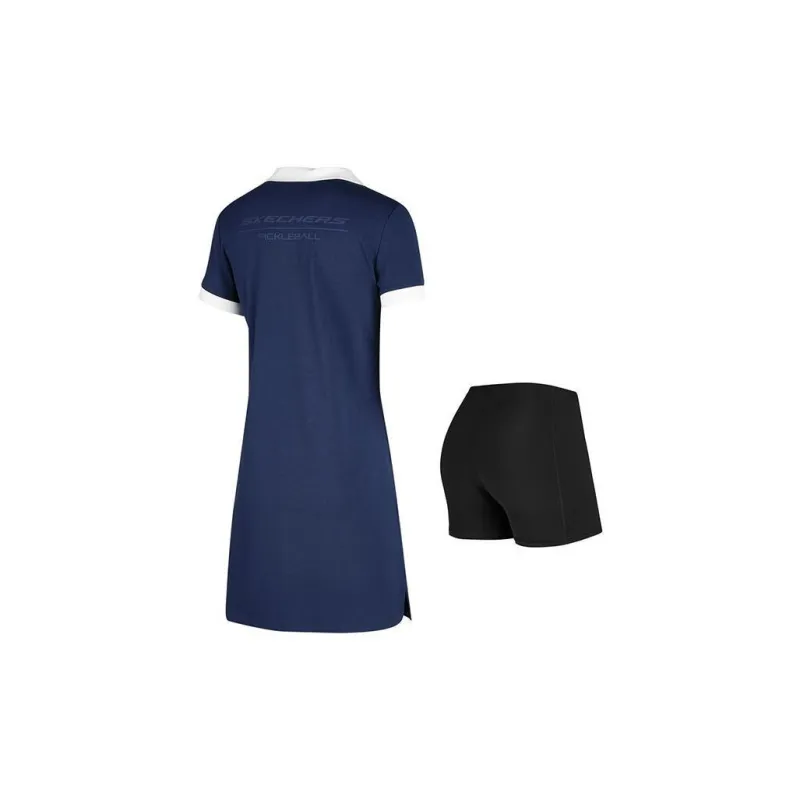 Skechers SS24 Short-Sleeved Dresses Women's Academy Navy-1