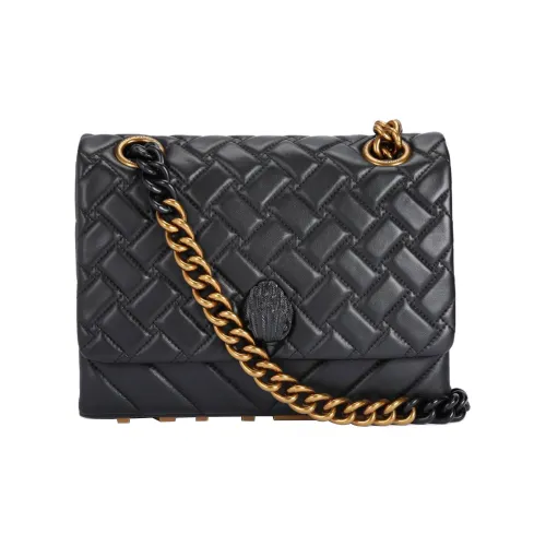 Kurt Geiger London Lambskin Crossbody Bag Shoulder Bag Large Size Women's Black