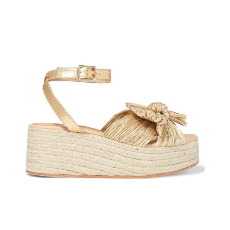 Loeffler Randall Strap Sandals Women's Gold-1