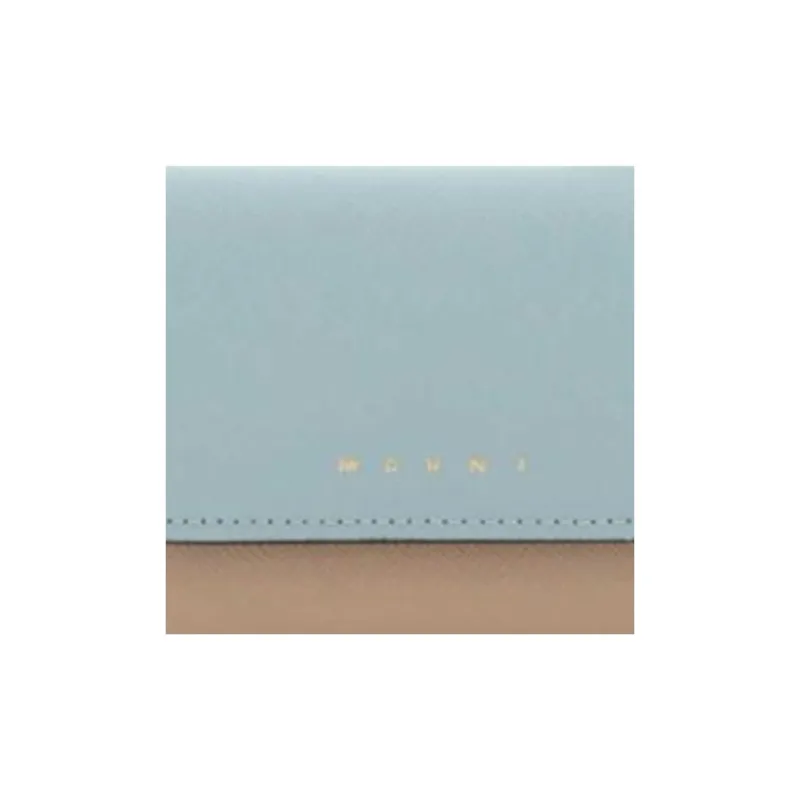MARNI Logo Print Colour Block Keyholder Wallet-3