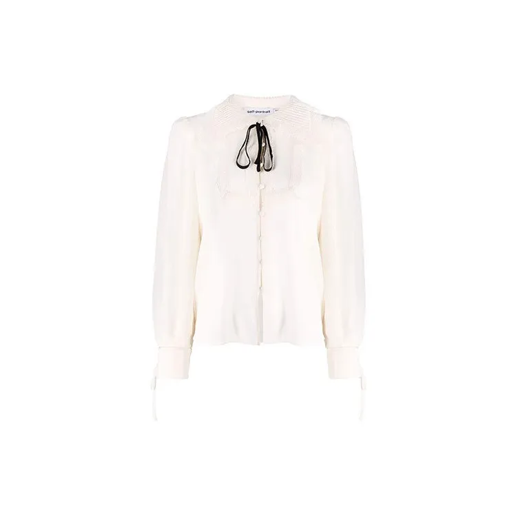 Self portrait Shirts Women's Apricot-2