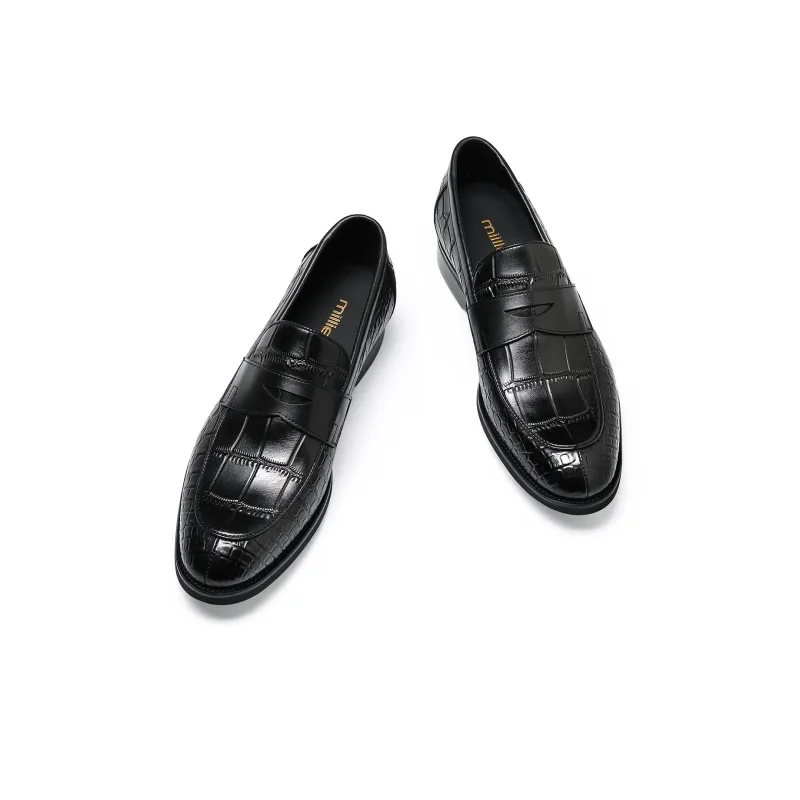 MILLIE'S Loafers Low Heel Men's Black-2