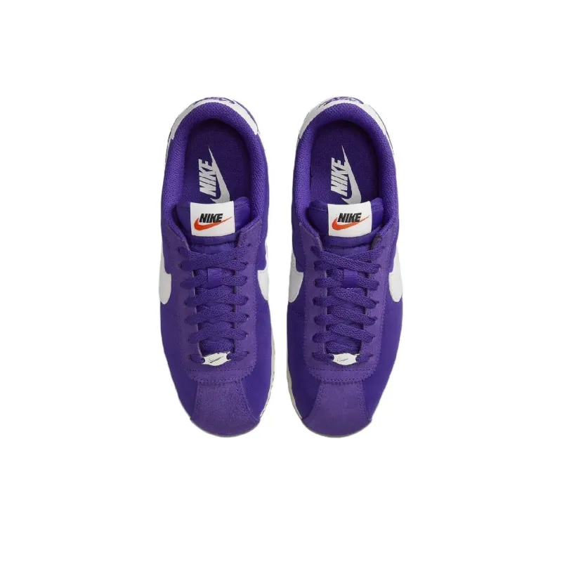 Nike Cortez Textile Field Purple Alabaster Safety Orange Summit White Women's-3