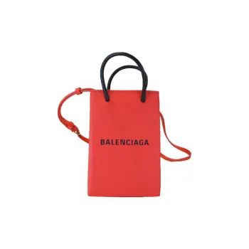 Balenciaga Cow Leather Crossbody Bag, Shoulder Bag, Handbag Women's Red