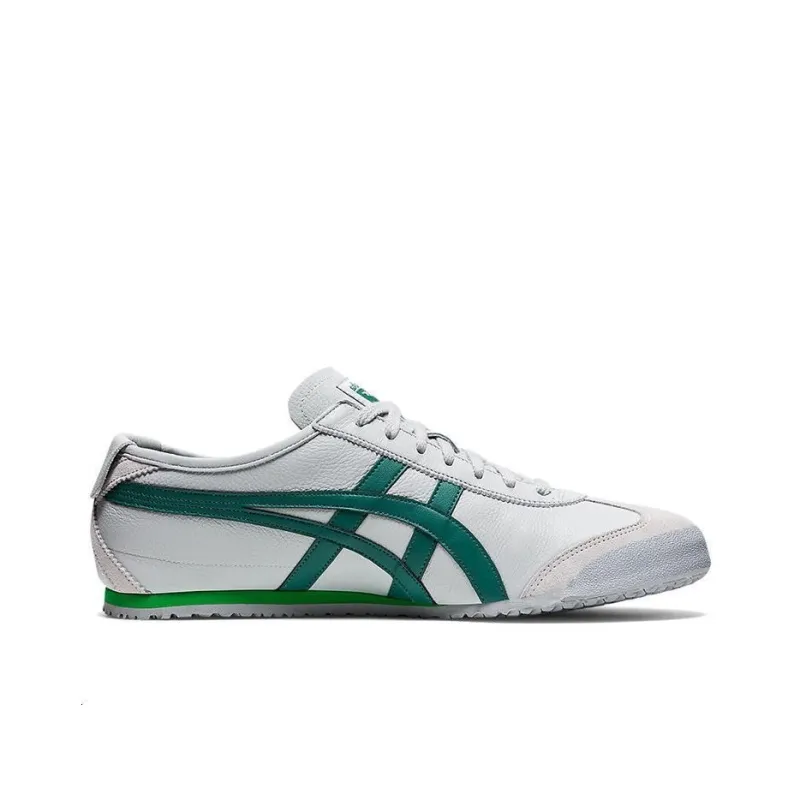 Onitsuka Tiger Mexico 66 Glacier Grey Edible Moss Onitsuka Tiger Mexico 66 Skateboarding Shoes Unisex Low Top White Us M 9 5