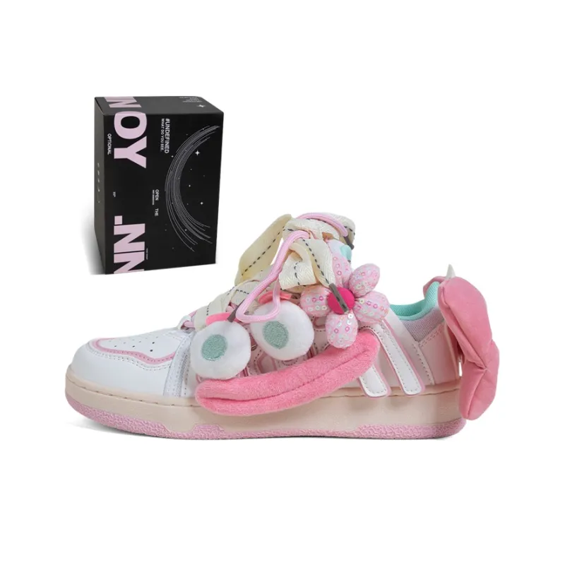 OYNN Young Baby Series Aaah Dopamine Girlish Box Anti Slip Wear Resistant Low Top Skateboard Shoes Women's-7