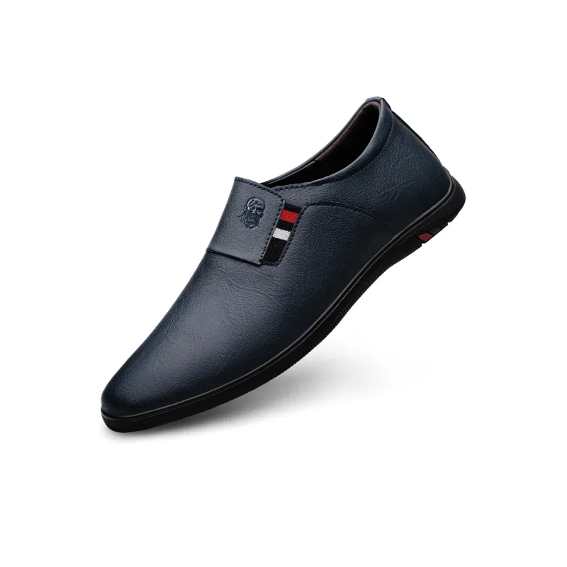 LAORENTOU Dress Shoes Men Low Top Black/Brown/Blue-8