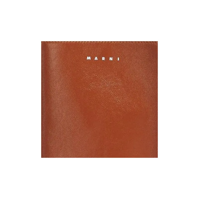 MARNI Museo Soft Calfskin Shoulder Bag, Crossbody Bag Trumpets Men's Sharp Color/Clouds/Black-5