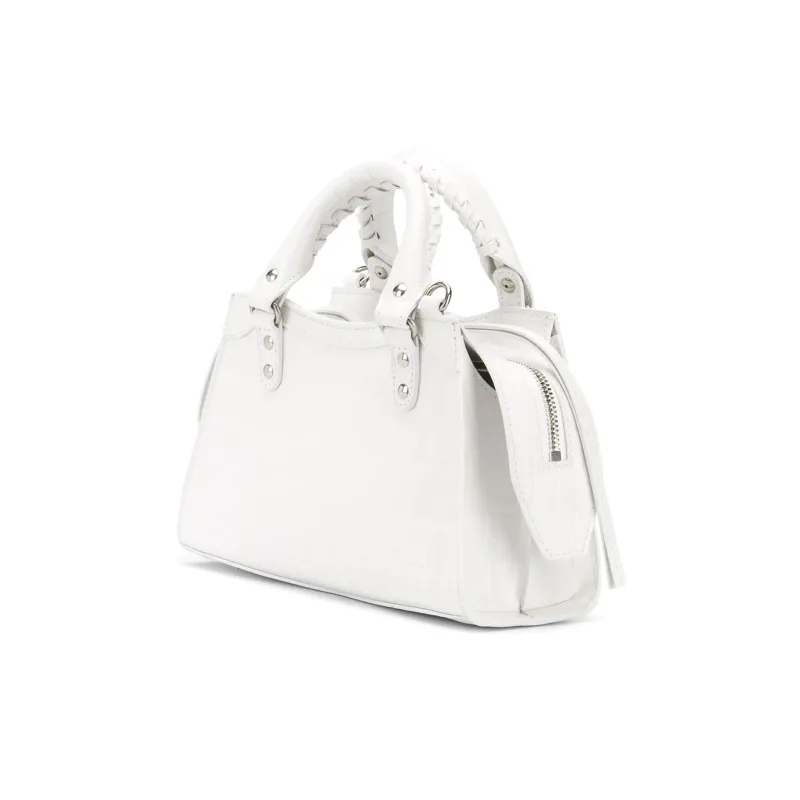 Balenciaga Neo Classic Cow Leather Shoulder Bag Crossbody Bag Handbag Mini Women's White-1