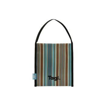 Tagi. Canvas Handbag Shoulder Bag Medium Size Unisex Sea Salt Vacation