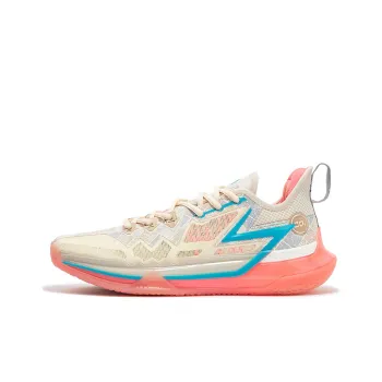 361° BIG3 Future Qi Luo Cushioning Anti Slip Wear Resistant Breathability Low Top Basketball Shoes Men's Dune White