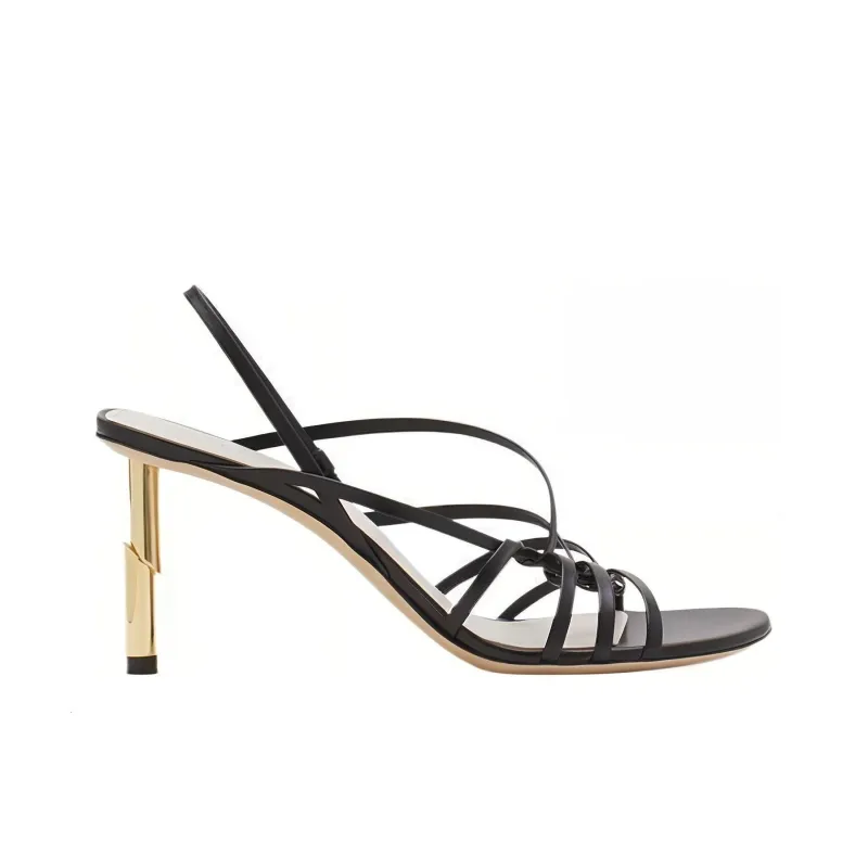 Lanvin Sequence 70mm Leather Sandals-1