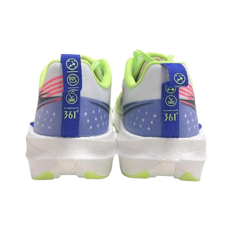 361° Cushioning And Breathable Low Top Training Running Shoes Men's Green Purple Gray-4