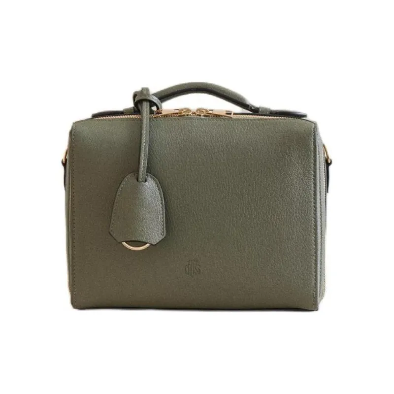 MARK CROSS Grained Calfskin Handbag Shoulder Bag Crossbody Bag Women's Green-0