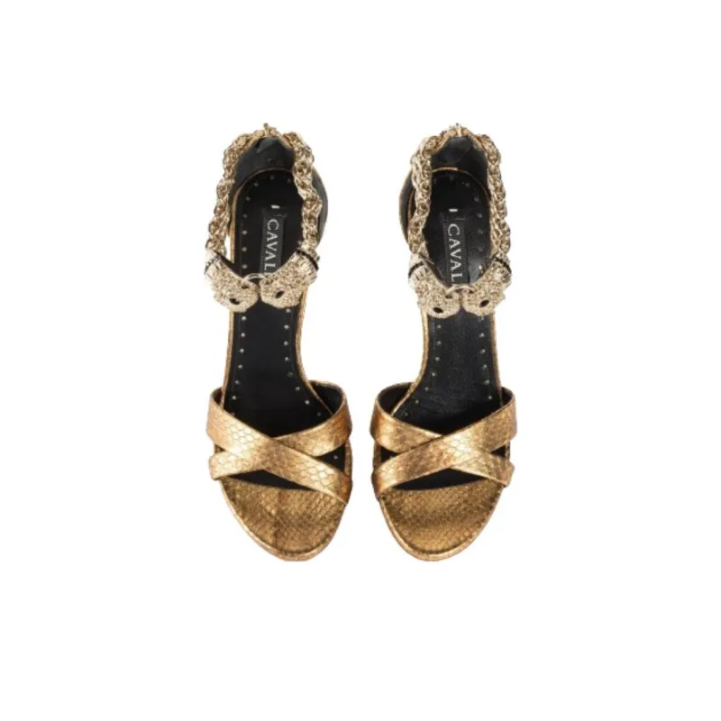 Roberto Cavalli Panther-head High-heel Sandals-4